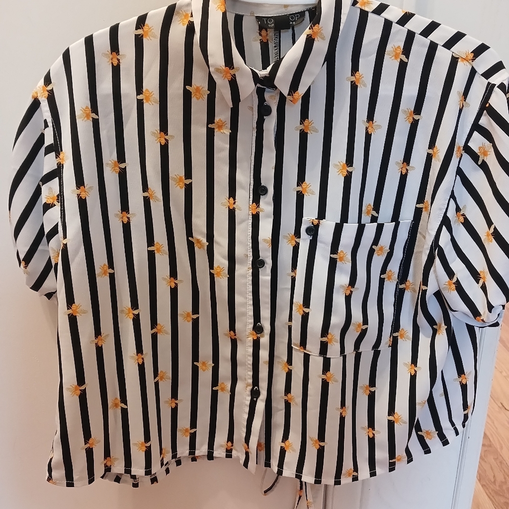 Topshop Bubblebee Blouse